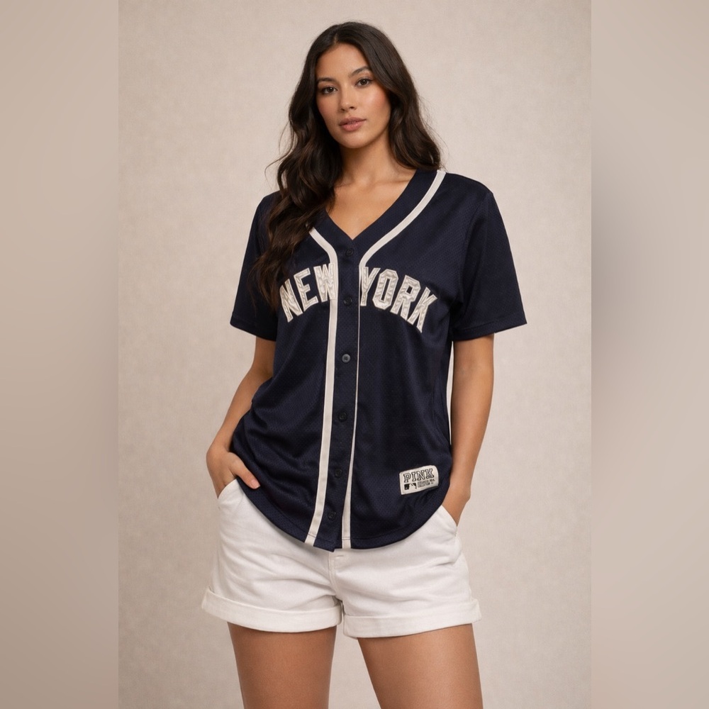 PINK VICTORIA’S SECRET and New York Yankees Collab 2010 Limited Edition Jersey
